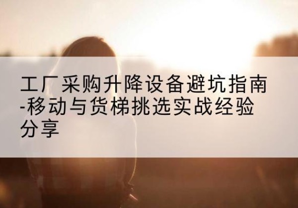 河南移动式升降机怎么选-工厂采购升降设备避坑指南-移动与货梯挑选实战经验分享